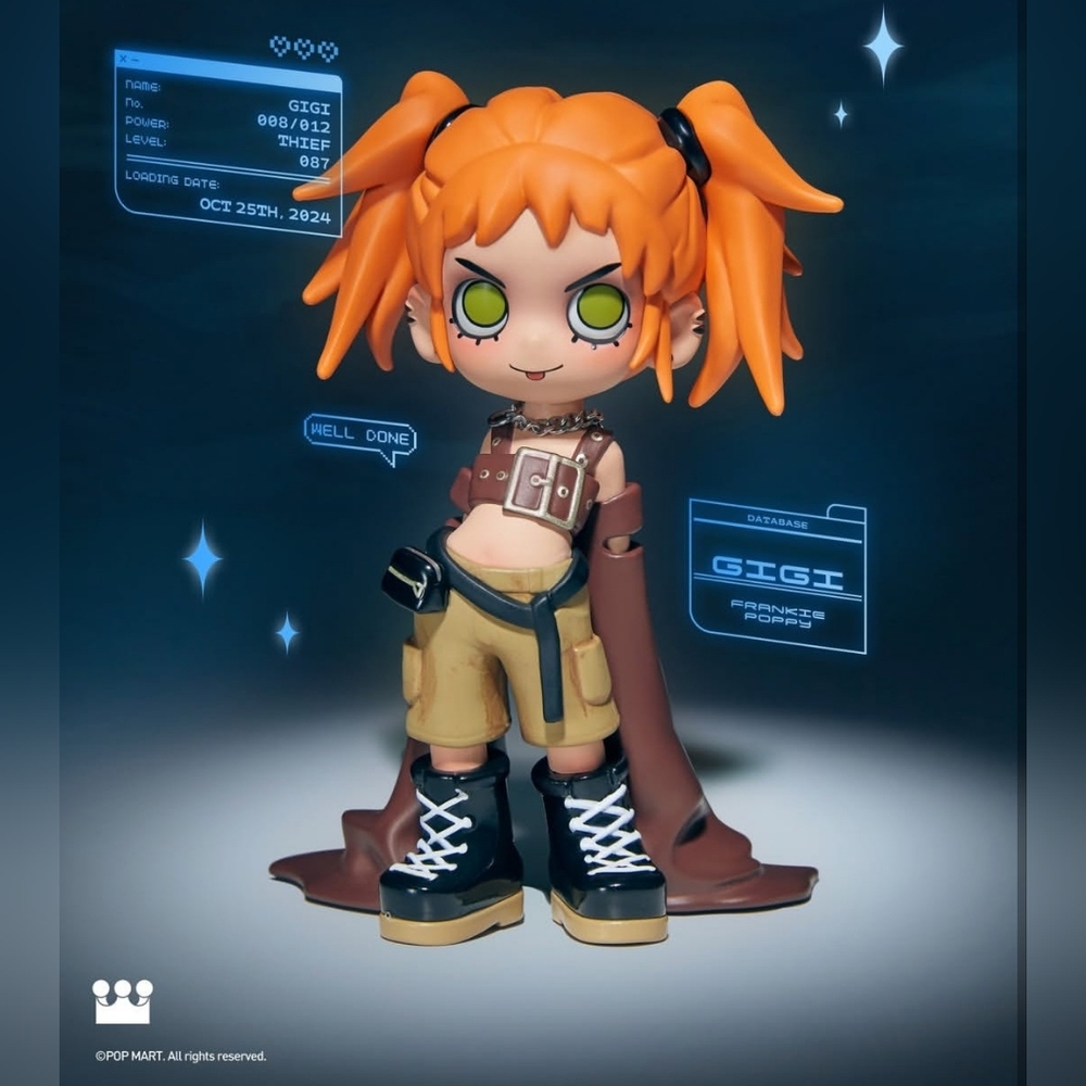 Pop Mart Lil Peach Riot Loading - Gigi Thief Mini Figure Collectible.